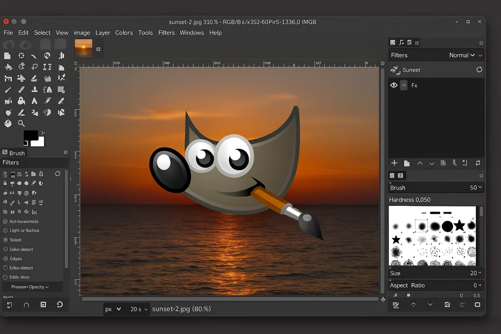 GIMP 3.0 teszt